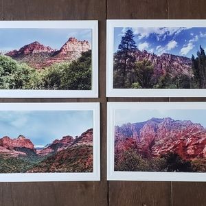Red Rocks of Sorrento Arizona Blank Photo Cards